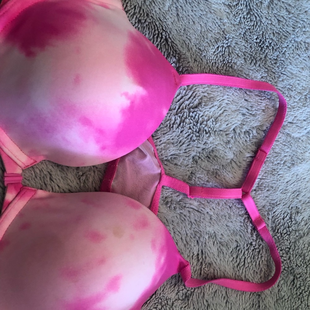 Pink Tie-Dye Women's Bra PINK